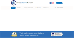 Desktop Screenshot of coloradoorthodonticfoundation.org